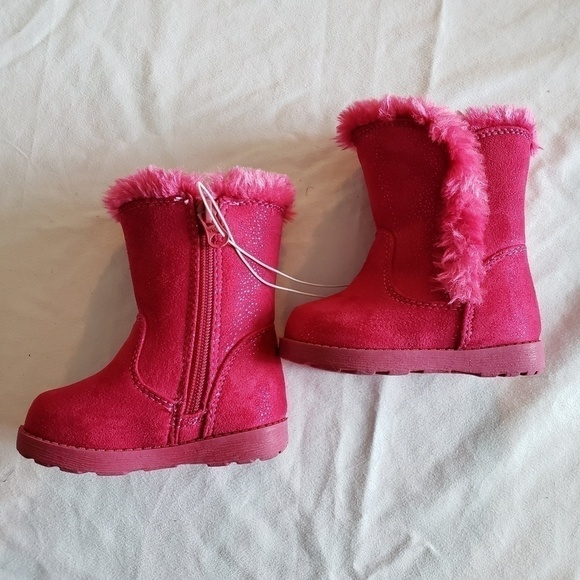 Cat & Jack pink boots - Picture 1 of 5
